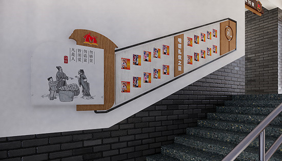 安阳校园楼梯文化墙设计